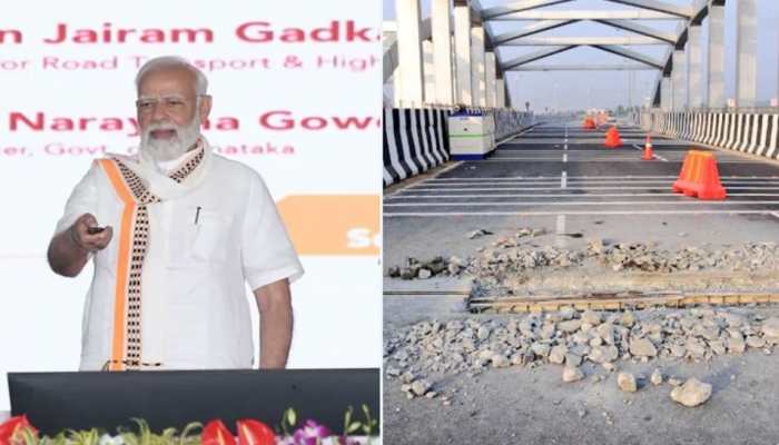 'Land Of 40% Commission': Bengaluru-Mysuru Expressway Damaged Days After Inauguration By PM Modi; Congress Slams BJP