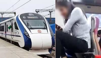 Woman Sits On Serving Tray Of Vande Bharat Express, Viral Pic Angers Netizens