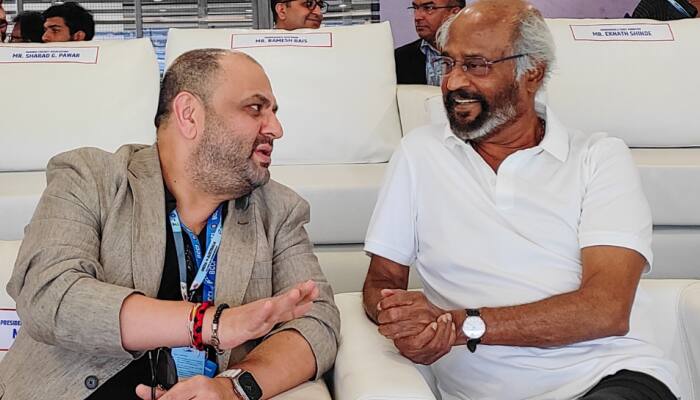 IND vs AUS 1st ODI: &#039;Thalaivar&#039; Rajinikanth Watches Wankhede Game, Check PICS here