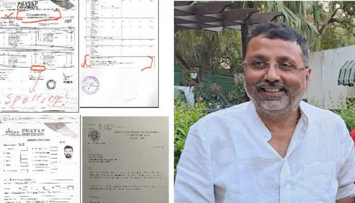 TMC MP Mahua Moitra Alleges Nishikant Dubey&#039;s MBA, PhD Degrees Are Fake; BJP MP Hits Back