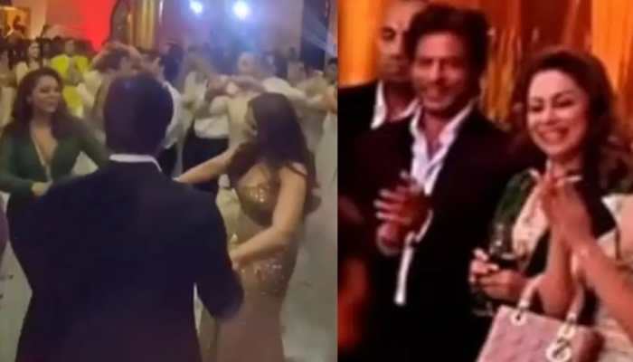 Shah Rukh Khan-Gauri Khan Spotted Dancing Together At Alanna Panday&#039;s Wedding In Unseen Video