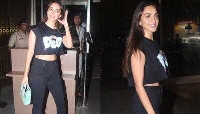Kiara Advani Stuns In Black Crop-Top As She Leaves For Hyderabad To Resume The Shoot Of RC-15 With Ram Charan