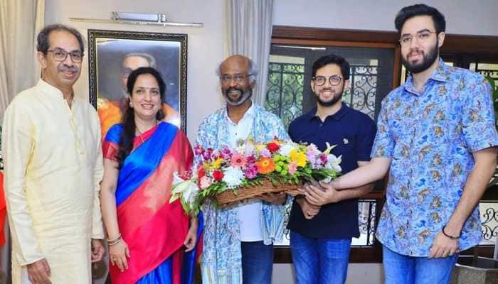 Superstar Rajinikanth Meets Thackeray Family, Pic Goes Viral