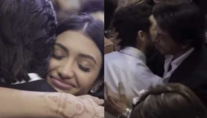 Shah Rukh Khan Gives A Warm Hug, Blessings To The Newlywed Couple Alanna Panday, Ivor- Watch