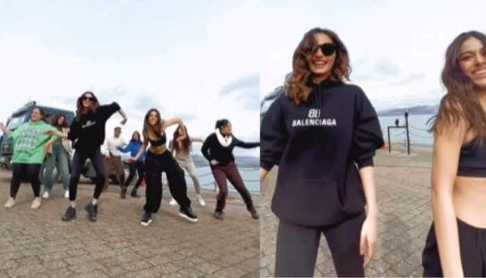 Manushi Chhillar, Alaya F Shake A Leg On &#039;It&#039;s The Time To Disco&#039; On The Streets Of UK, Watch Viral Video