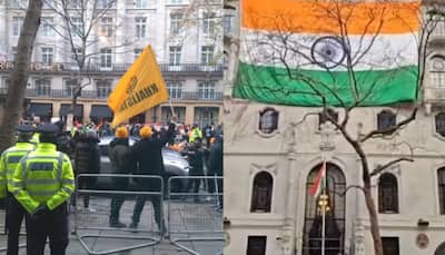 India Responds To Vandalism By Pro-Khalistani Protesters, Puts Up Grander Tricolour at London Office - WATCH