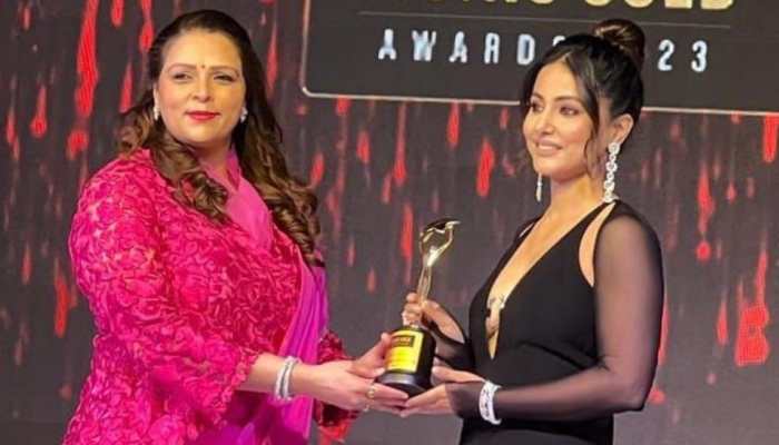 Hina Khan Wins Fashion Diva Of The Year At Iconic Awards 2023