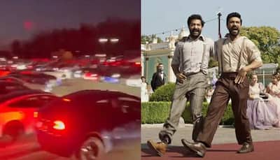 Viral Video: Tesla Cars Put Up Impressive Light Show On Oscar-Winning Song 'Naatu Naatu' In New Jersey- Watch