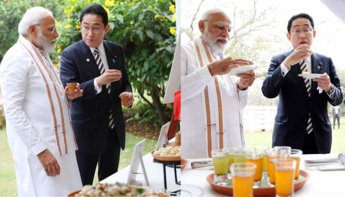 Japanese PM Tries Golgappe With PM Modi In Delhi, Asks For &#039;One More&#039; - Watch