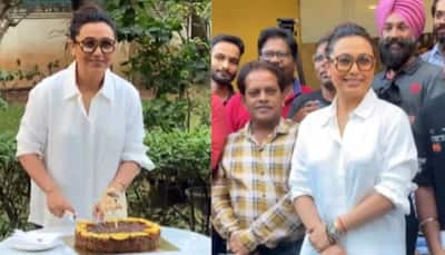 Happy Birthday Rani Mukerji: Actress Is All Smiles As She Cuts Cake With The Paparazzi- Watch 