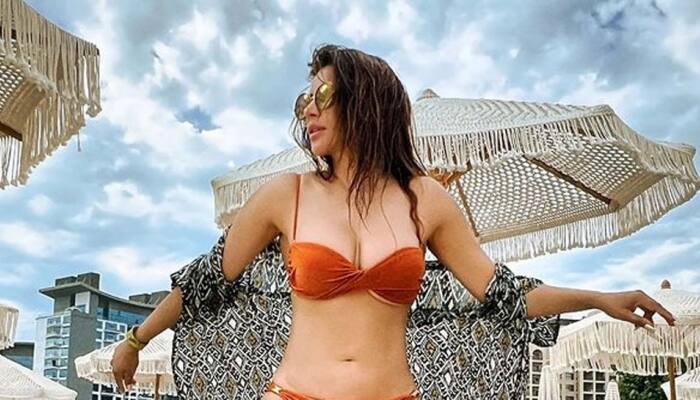 Shama Sikander Sizzles In Orange Bikini As She Enjoys Her Vacation In Dubai, Fans Are In Love