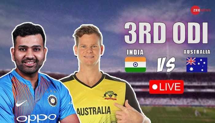 AUS: 123-3 (24) | IND VS AUS, 3rd ODI LIVE: Marnus, Warner Steady Australia