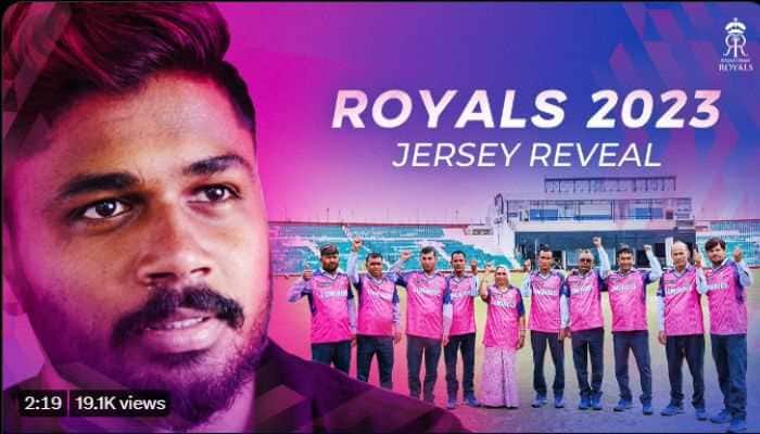 Watch: Sanju Samson Wins Heart As Jaipur&#039;s Ground Staff Unveil Rajasthan Royals&#039; New Jersey Ahead IPL 2023