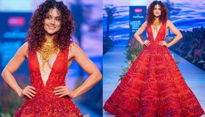 Taapsee Pannu Trolled For Wearing Goddess Lakshmi Necklace With Bold Dress