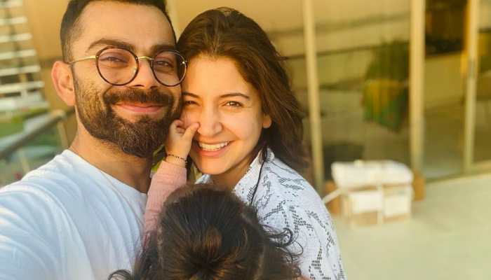 Former India captain Virat Kohli is married to Bollywood star Anushka Sharma since 2017. The couple have one daughter, Vamika, together. (Source: Twitter)