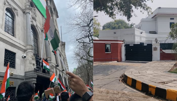 Three-Layer Security At India's Mission After Barricades Removed In Delhi