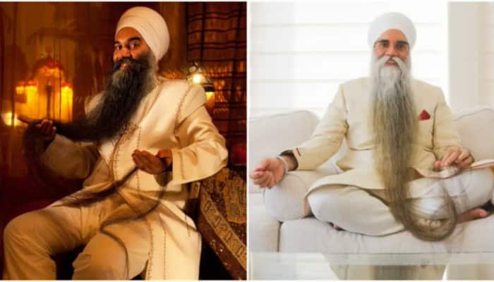 Canadian Sikh Sarwan Singh Breaks His Own Guinness Record For World&#039;s Longest Beard - Watch