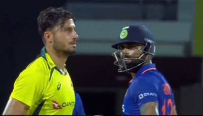 WATCH: Virat Kohli And Marcus Stoinis ‘Bump Chests’ In Face-Off During 3rd ODI In Chennai