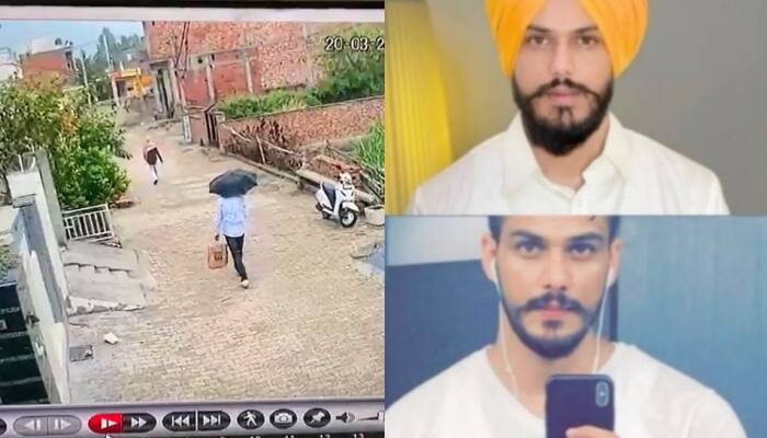 Punjab Police Says Amritpal Singh Flees To Haryana, Releases CCTV Footage Of Khalistani Preacher Holding Umbrella To Hide Face - Watch