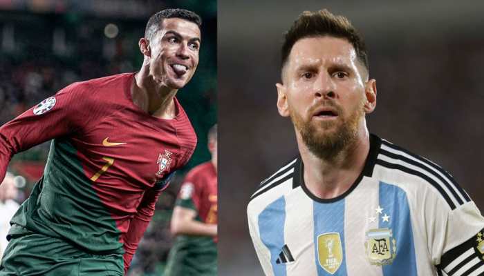 Cristiano Ronaldo (left) and Lionel Messi. (Source: Twitter)