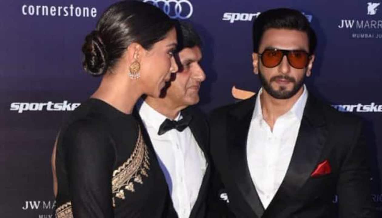 Deepika Padukone and Ranveer Singh spotted at a party holding hands