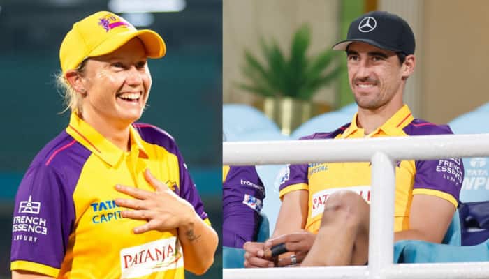 &#039;What A Husband&#039;: Mitchell Starc Cheers For Wife Alyssa Healy From Stands In UP Warriorz Jersey; Twitter Reacts