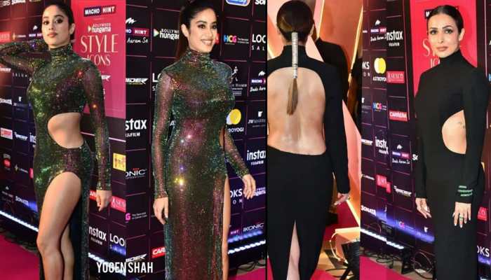 Janhvi Kapoor, Malaika Arora, Mouni Roy And Others Glam Up Awards Night In Backless, Shimmery Sensational Gowns - Watch