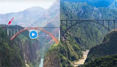 Fact Check: Viral Twitter Video Shows Train Running On World's Highest Railway Bridge In J&K, Here's The Truth