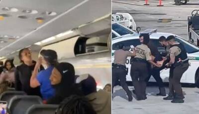 Video Of Woman Attacking Passengers, Police On Flight Goes Viral; Arrested: Watch