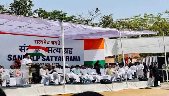 &#039;Brazen Display Of Arrogance&#039;: BJP Slams Congress Satyagraha On Rahul Gandhi Disqualification