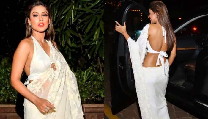 Nia Sharma Grabs Eyeballs In Stunning White Saree As She Flaunts Her Backless Blouse, Netizens Call Her &#039;Hottie&#039;