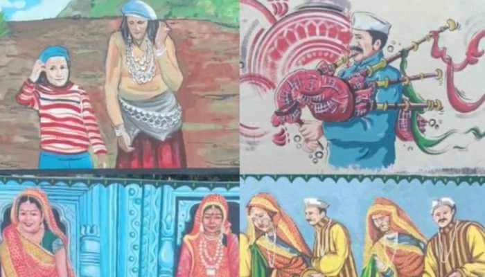 Ahead Of G20 Meetings, Murals Put Up In U'khand Town To Depict Local Culture