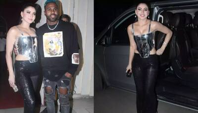 Urvashi Rautela Grabs Eyeballs In Sizzling Silver Corset Top As She Poses With Jason Derulo
