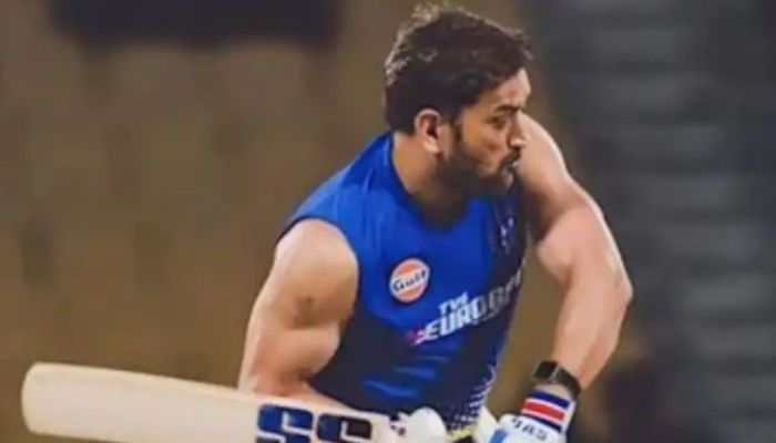 MS Dhoni Goes All Guns Blazing In CSK's Match Practice, Video Of Huge Six Goes Viral Ahead Of IPL 2023 - Watch