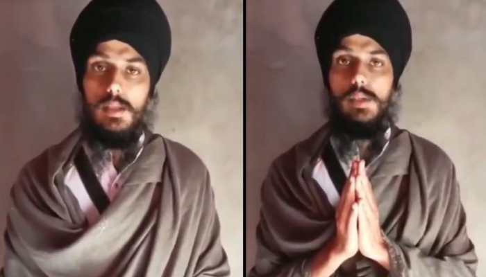 Amritpal Singh Releases Video While On The Run, Calls Police's Crackdown A 'Crime'