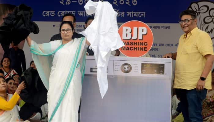 Mamata Washes Black Clothes In 'BJP' Washing Machine, Says 'Corrupt Leaders..'