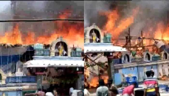 Massive Fire Breaks Out In Andhra Pradesh Temple During Rama Navami Celebrations