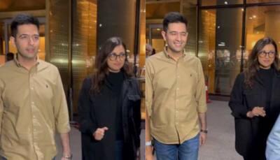 Parineeti Chopra And Raghav Chadha Spotted At Mumbai Airport Amid Wedding Rumours