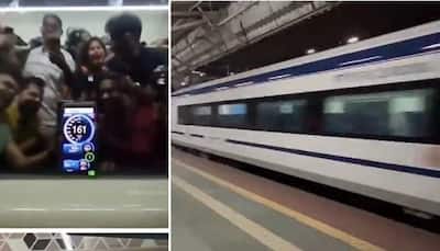 Vande Bharat Express Breaches 160 Kmph Speed Limit For First Time, Passengers Cheer: Watch Video
