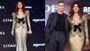 Priyanka Chopra Stuns In Plunging Neckline Golden Gown, Poses With Citadel Co-Star Richard Madden