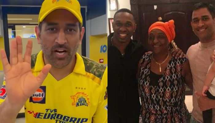 Watch: MS Dhoni's Heartwarming Birthday Wish to Dwayne Bravo's Mother Goes Viral