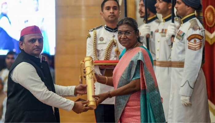 Padma Awards Conferred To Late Mulayam Singh Yadav, Sudha Murty, Raveena Tandon Among Others