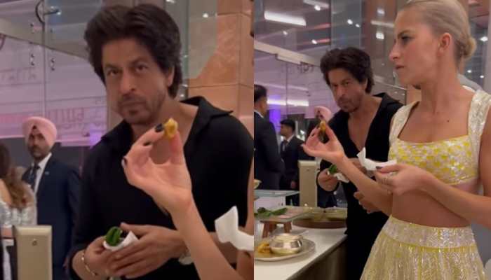 Shah Rukh Khan&#039;s Video Enjoying &#039;Paan&#039; At NMACC Gala Goes Viral- Watch