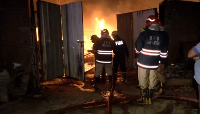 Massive Fire At Godown In Delhi&#039;s Kapashera Area; 16 Fire Tenders Rush To Spot