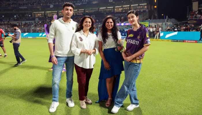 Kolkata Knight Riders Co-Owner Juhi Chawla Attends Match At Eden Garden, Says ‘Let’s Go To Finals This Year’
