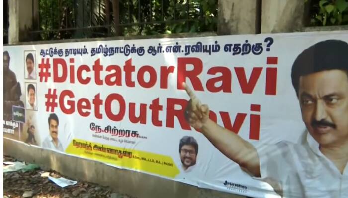 Ahead Of PM Modi&#039;s Visit, Posters Against Tamil Nadu Governor Spotted In Chennai