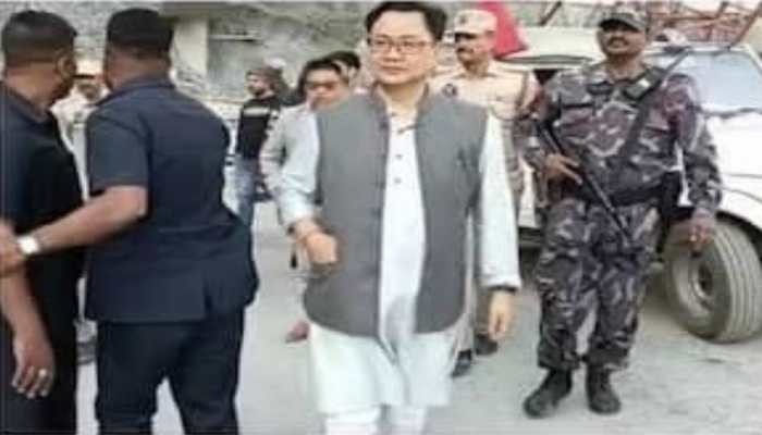 Law Minister Kiren Rijiju's Car Meets Accident In J&amp;K, No One Hurt