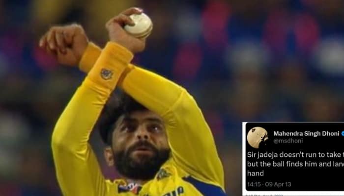 MS Dhoni&#039;s Tweet From 2013 Goes Viral After Ravindra Jadeja&#039;s Stunning Catch In MI vs CSK Contest