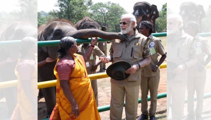 PM Modi Meets Bomman, Belli Of Oscar Award-Winning Documentary &#039;The Elephant Whisperers&#039;