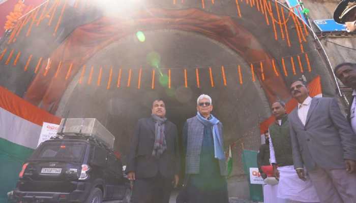 Nitin Gadkari Visits Asia&#039;s Longest, Highest Zojila Tunnel In Jammu &amp; Kashmir